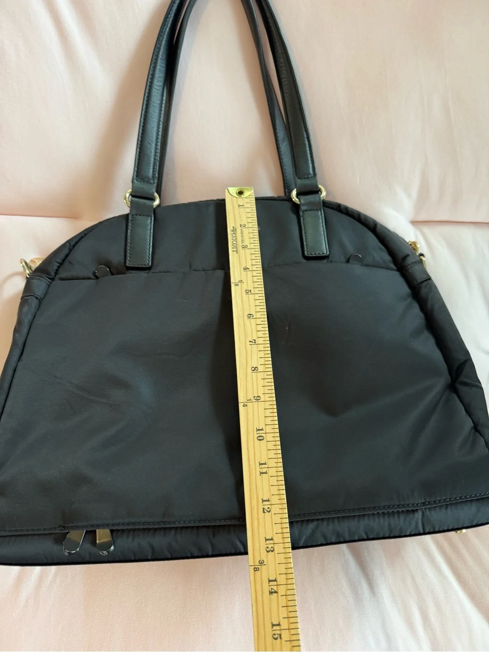Lo & Sons Black Laptop Bag Tote